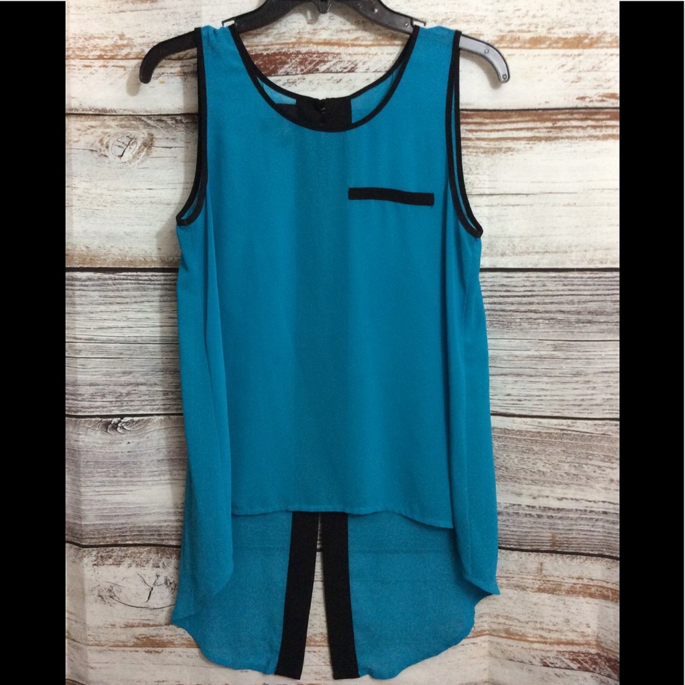 NWOT By By Sheer Sleeveless Blouse